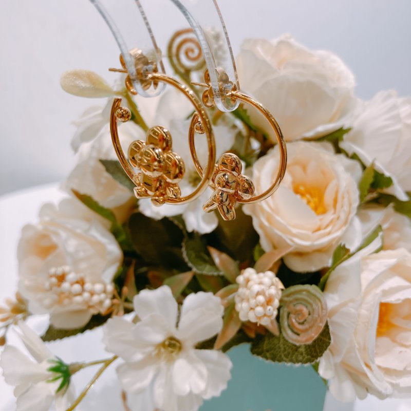 TW4525 Louis Vuitton 路易威登 Viviennei耳環 金色 Gymnast Earrings Gold-9