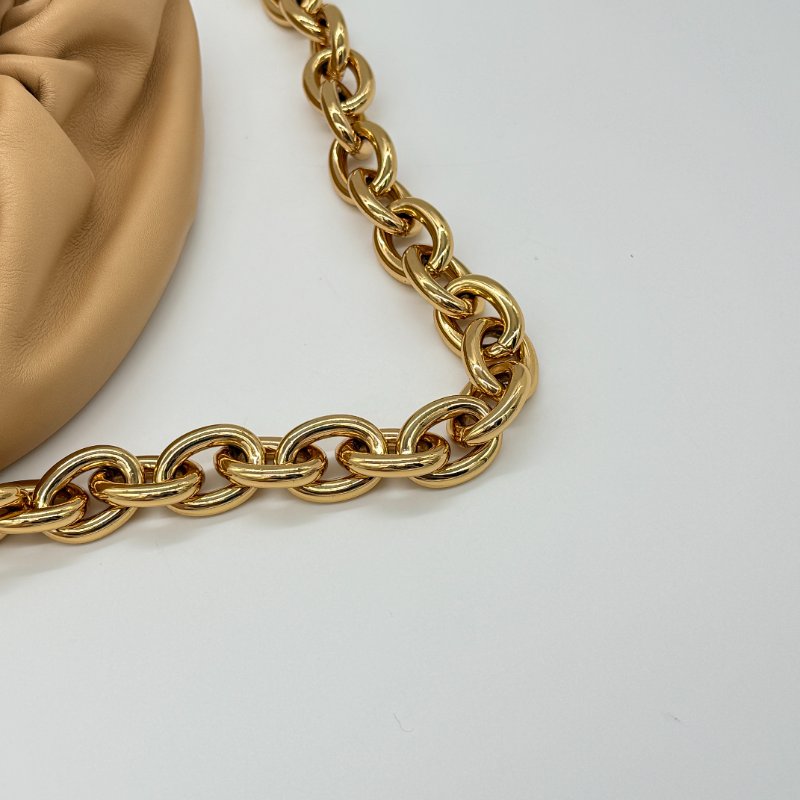 Bottega Veneta 寶緹嘉 奶茶色 小牛角 牛皮 單肩包 腰包-3