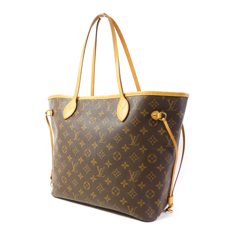 LOUIS VUITTON Monogram Neverfull MM金扣手挽袋-1