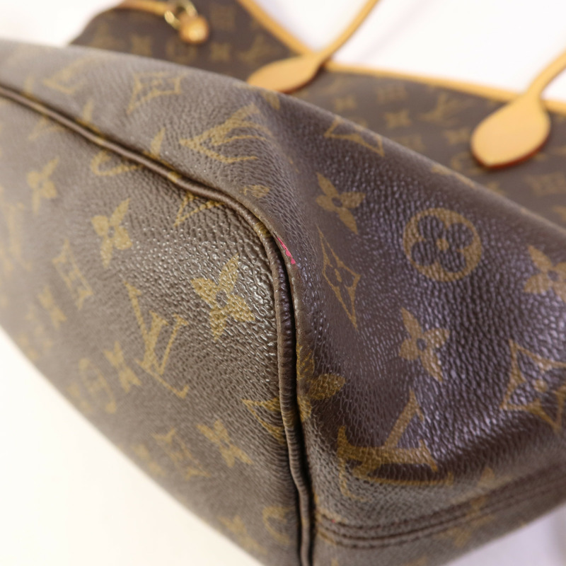 LOUIS VUITTON Monogram Neverfull MM金扣手挽袋-12