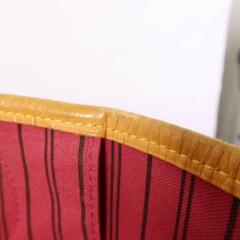 LOUIS VUITTON Monogram Neverfull MM金扣手挽袋-18