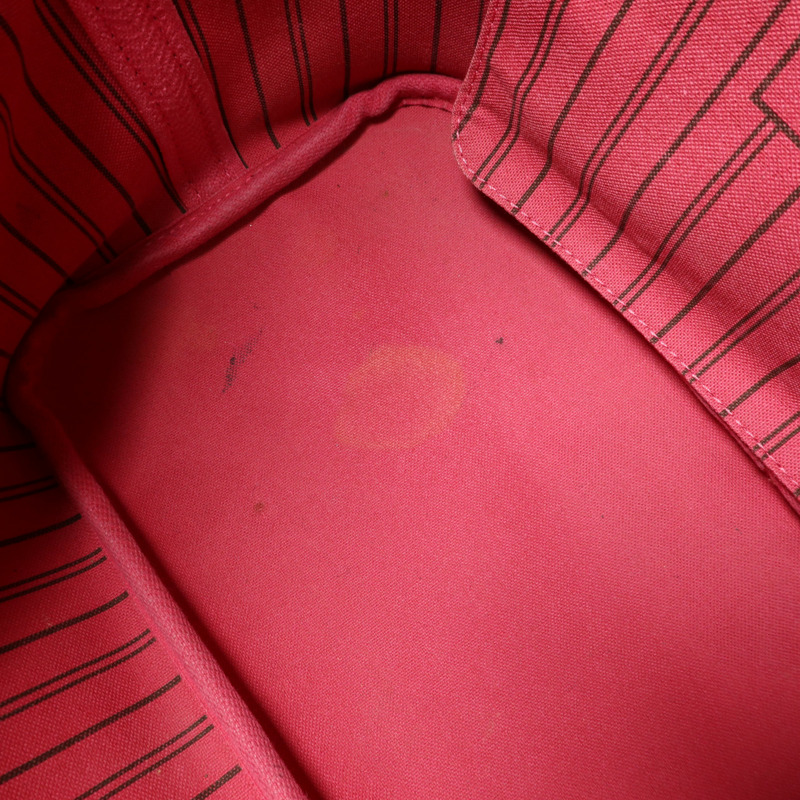 LOUIS VUITTON Monogram Neverfull MM金扣手挽袋-20