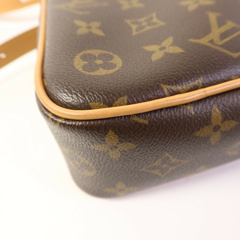 LOUIS VUITTON Monogram Game On Coeur金扣肩背袋棕色-10