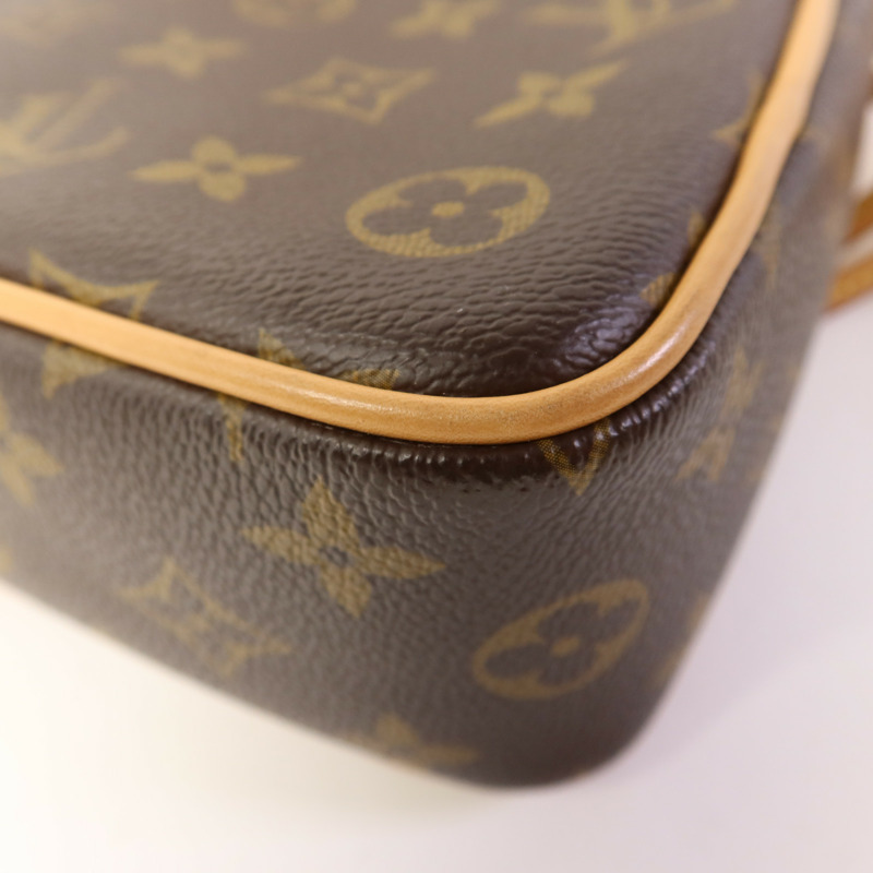 LOUIS VUITTON Monogram Game On Coeur金扣肩背袋棕色-13