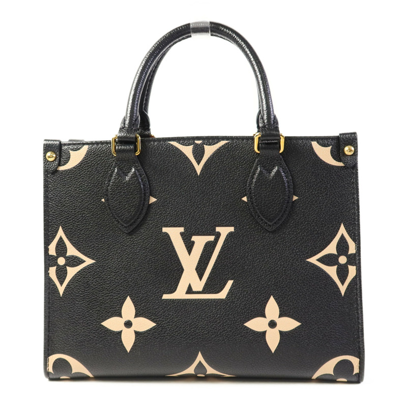 LOUIS VUITTON Monogram Empreinte On The Go PM金扣手挽肩背兩用袋-1