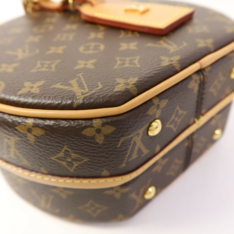 LOUIS VUITTON Monogram Petite Boite Chapeau金扣手挽肩背兩用袋-13