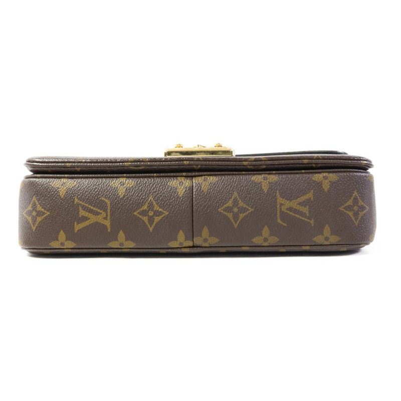 LOUIS VUITTON Monogram Marceau金扣肩背袋棕色-3