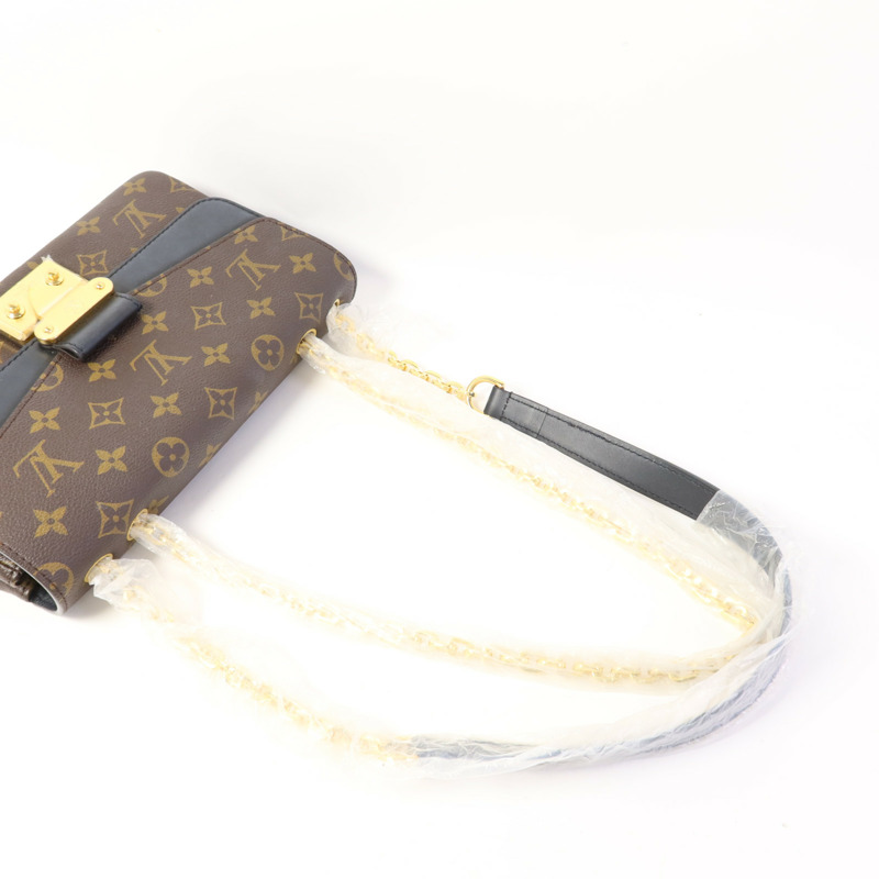 LOUIS VUITTON Monogram Marceau金扣肩背袋棕色-4