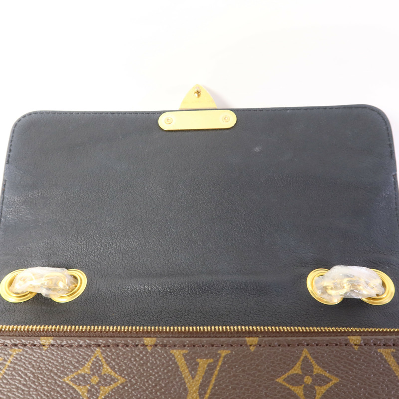 LOUIS VUITTON Monogram Marceau金扣肩背袋棕色-6