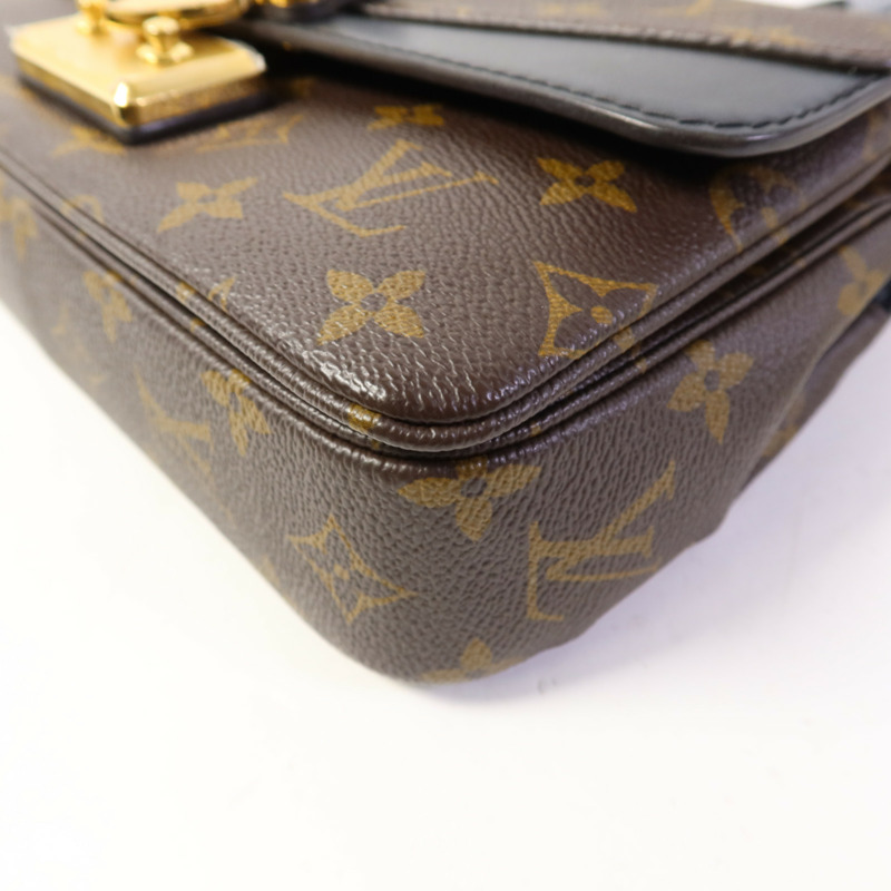 LOUIS VUITTON Monogram Marceau金扣肩背袋棕色-12