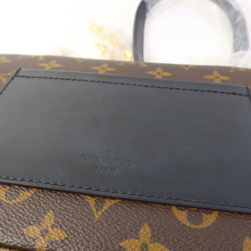 LOUIS VUITTON Monogram Marceau金扣肩背袋棕色-16