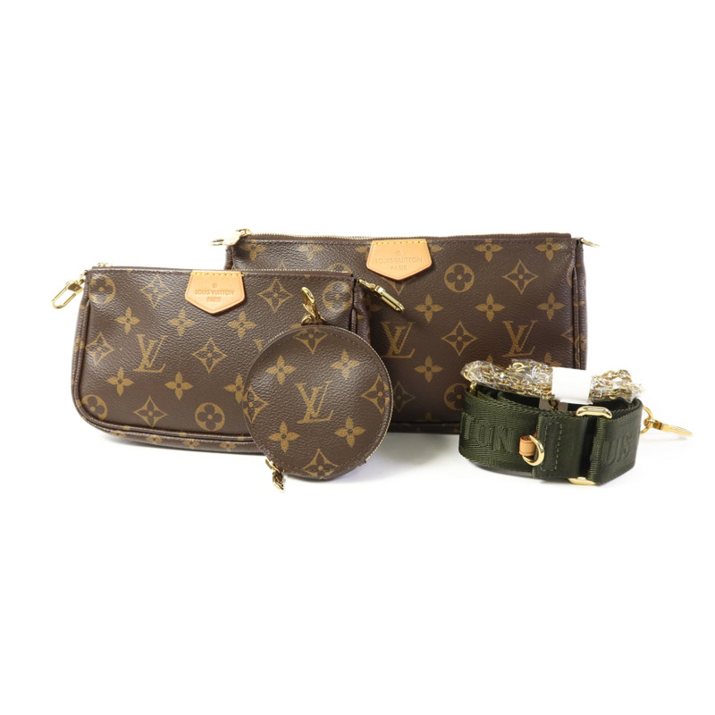 LOUIS VUITTON Monogram Multi Pochette Accessoires金扣肩背袋-0