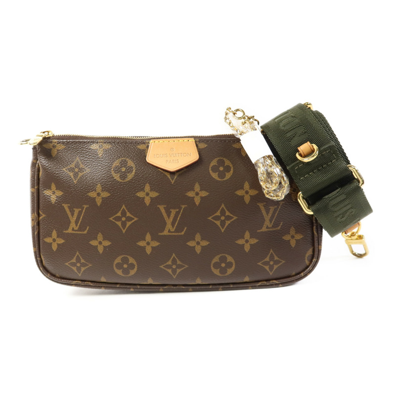 LOUIS VUITTON Monogram Multi Pochette Accessoires金扣肩背袋-1