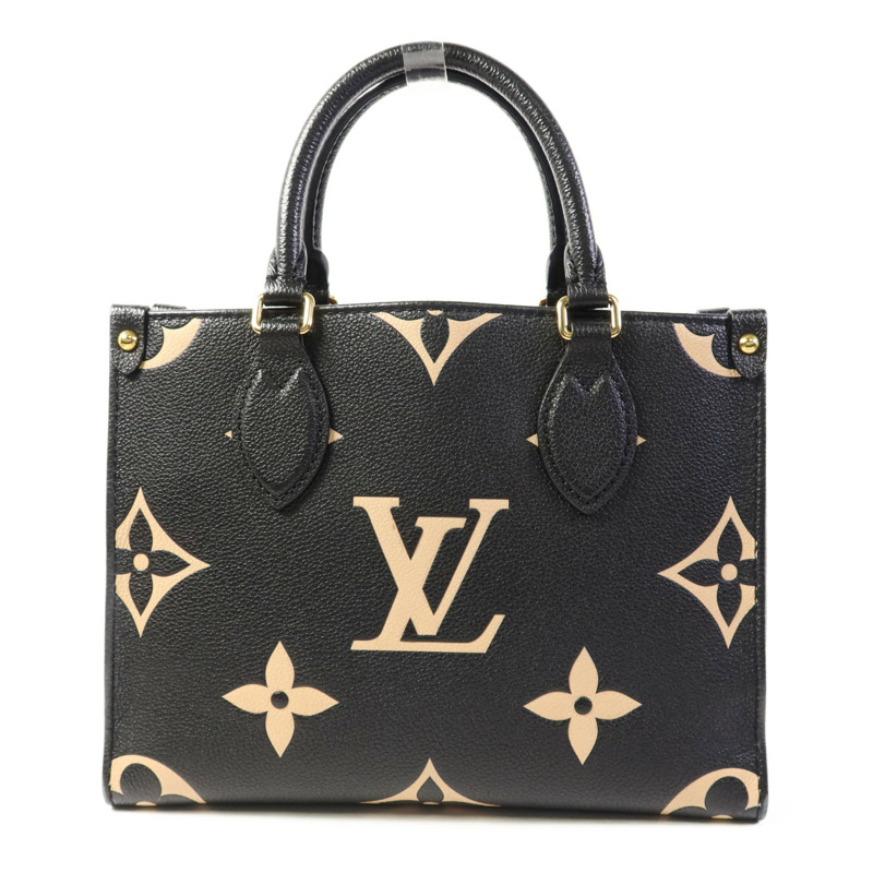 LOUIS VUITTON Monogram Empreinte On The Go PM金扣手挽肩背兩用袋-1