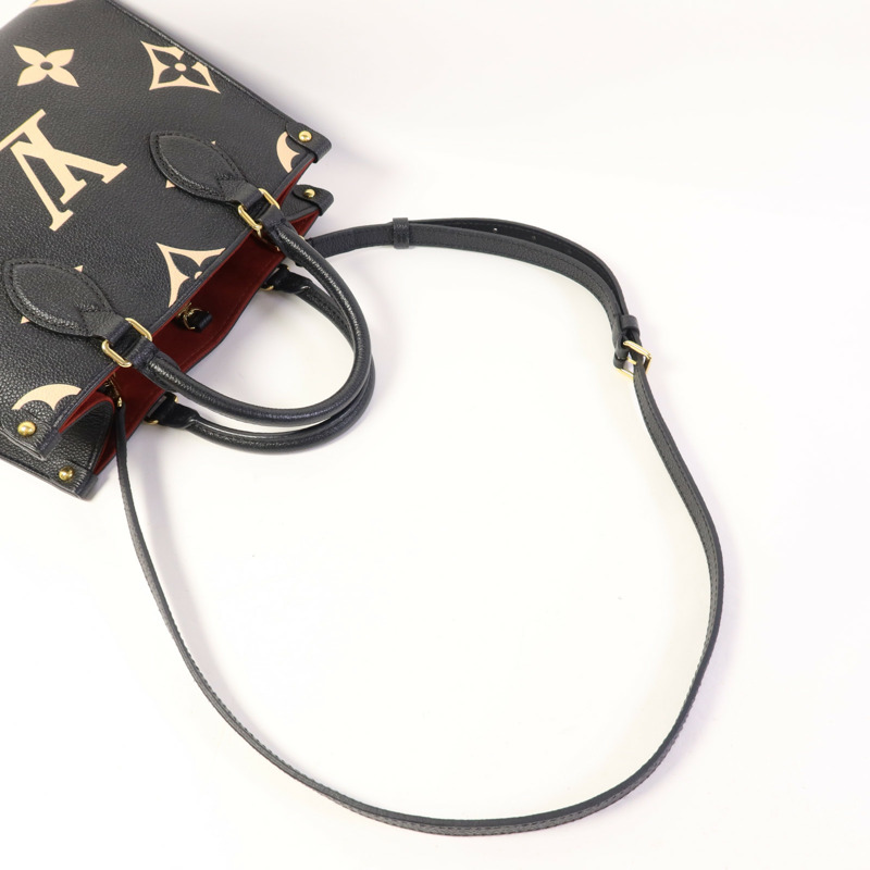 LOUIS VUITTON Monogram Empreinte On The Go PM金扣手挽肩背兩用袋-4