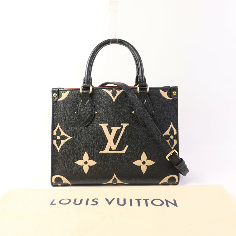 LOUIS VUITTON Monogram Empreinte On The Go PM金扣手挽肩背兩用袋-15