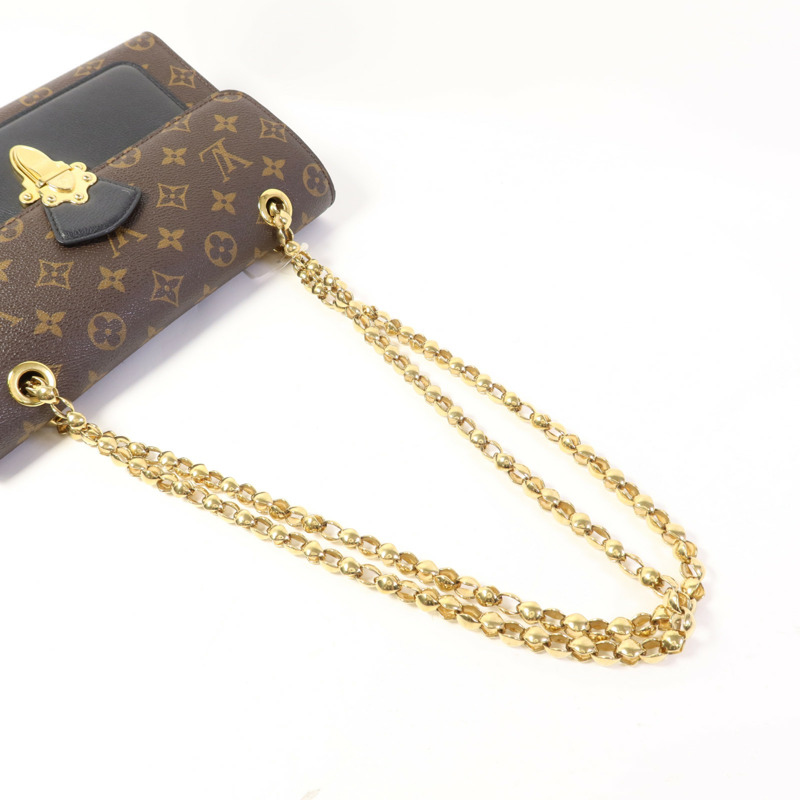 LOUIS VUITTON Monogram Victoire金扣鏈帶肩背袋-5