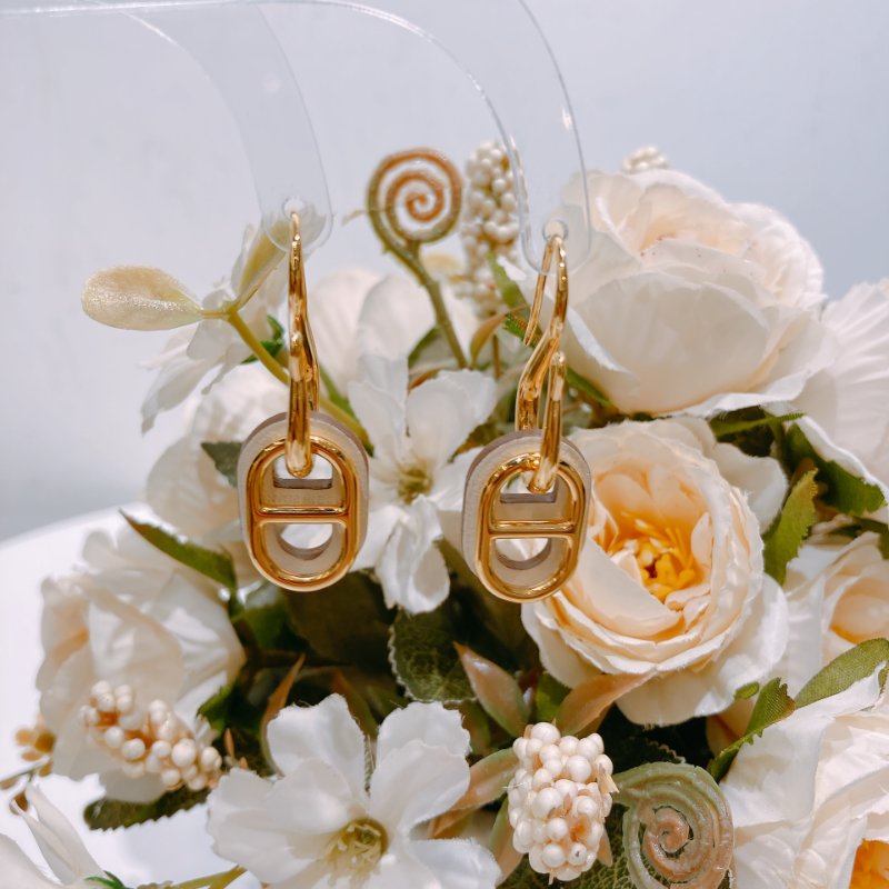 TW4517 Hermes 愛馬仕 一物四用途 豬鼻吊飾耳環O'maillon Earrings Nata x GHW-6