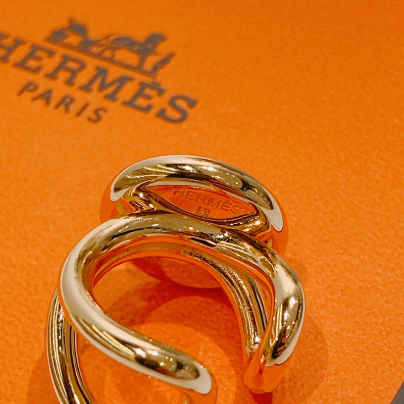 TW4518 Hermes 愛馬仕 蜥蜴皮夾耳骨 金色耳環Heritage Equestre PM Earrings Lizard x GHW-3