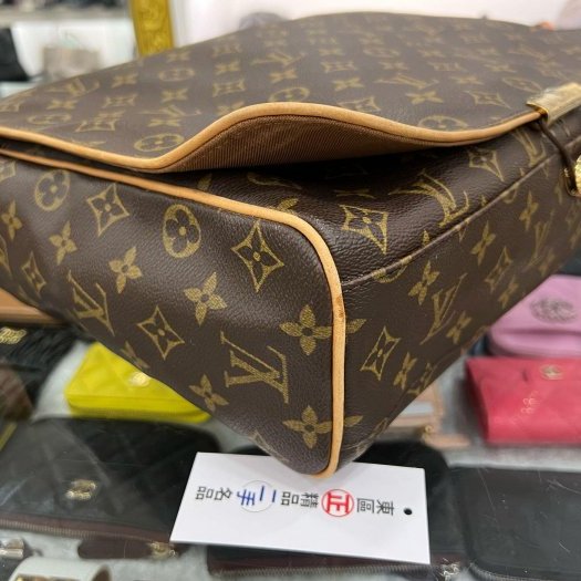 東區正精品㊣ LV M45257 原花彈力繩釦翻蓋王建民包斜背包 RZ5716-6