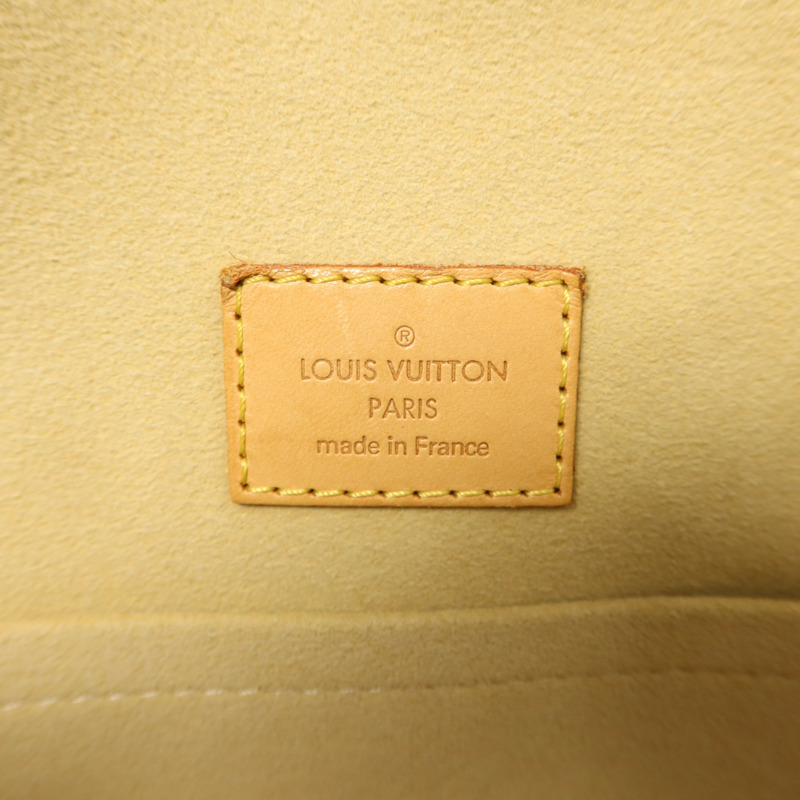 LOUIS VUITTON Monogram Manhattan GM金扣手挽袋棕色-6
