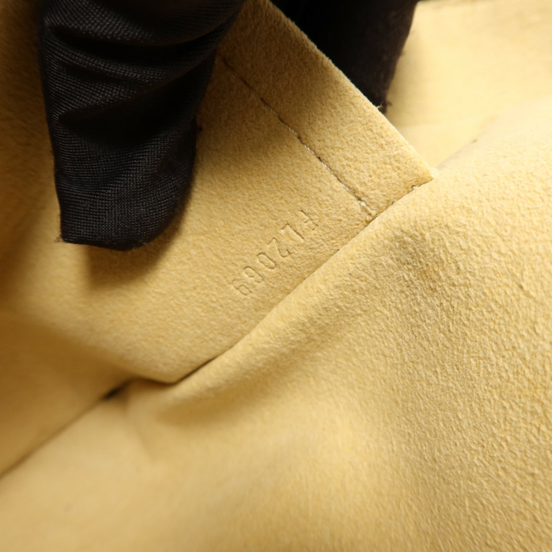 LOUIS VUITTON Monogram Manhattan GM金扣手挽袋棕色-7