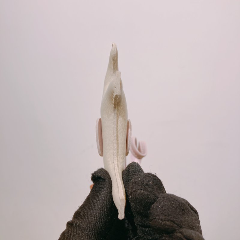 TW4522 Hermes 愛馬仕 馬仔掛件 小皮具Rodeo Charm PM Craie/Gold/mauve Pale-3