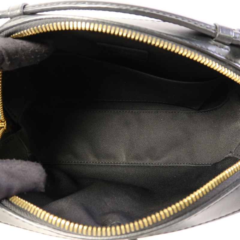 LOUIS VUITTON Monogram Saintonge金扣手挽袋棕色-5