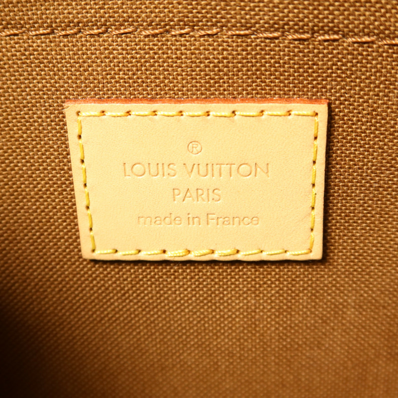 LOUIS VUITTON Monogram Multi Pochette Accessoires金扣手挽肩背兩用袋棕色-7