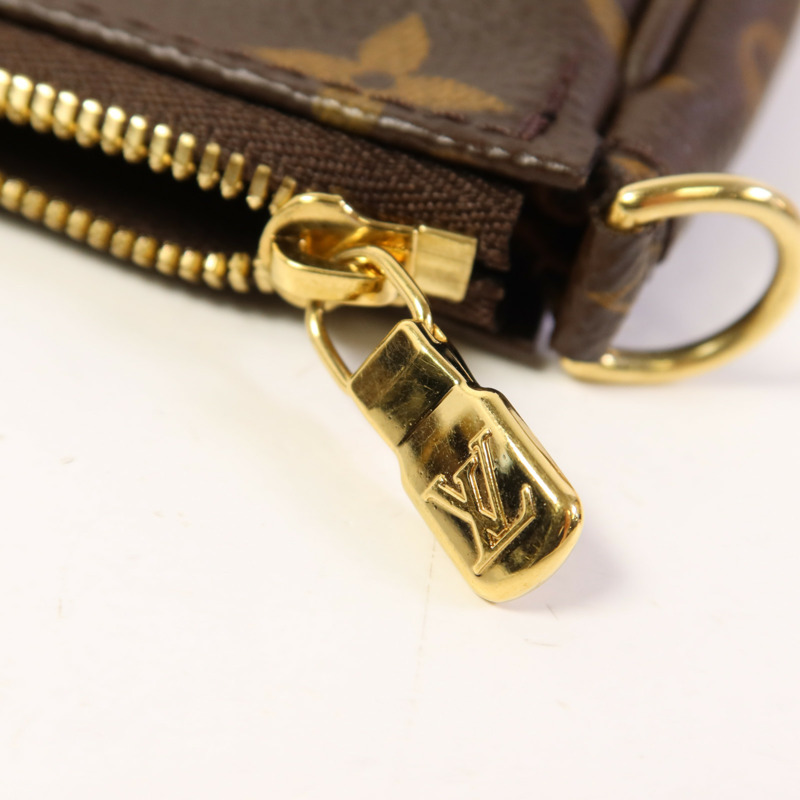 LOUIS VUITTON Monogram Multi Pochette Accessoires金扣手挽肩背兩用袋棕色-8