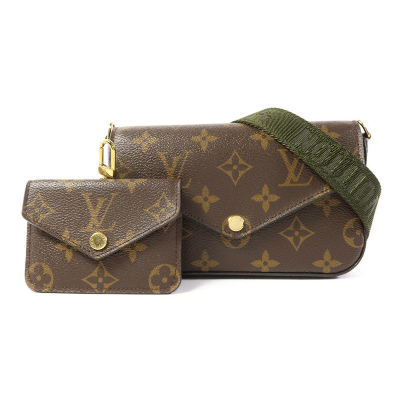 LOUIS VUITTON Monogram Felicie Strap & Go金扣肩背袋-0