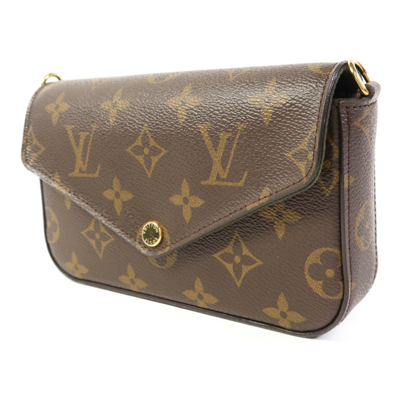 LOUIS VUITTON Monogram Felicie Strap & Go金扣肩背袋-2