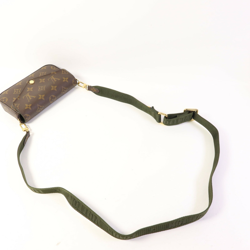 LOUIS VUITTON Monogram Felicie Strap & Go金扣肩背袋-5