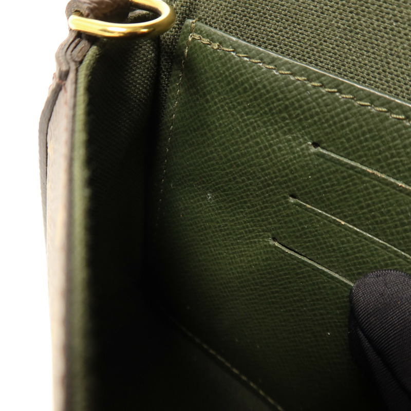 LOUIS VUITTON Monogram Felicie Strap & Go金扣肩背袋-18