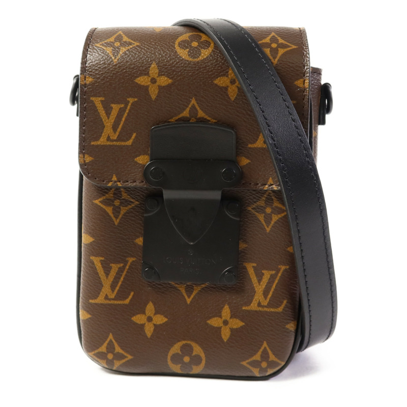 LOUIS VUITTON Monogram Macassar S-Lock肩背袋-0