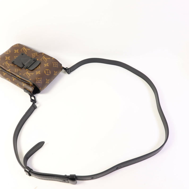 LOUIS VUITTON Monogram Macassar S-Lock肩背袋-4