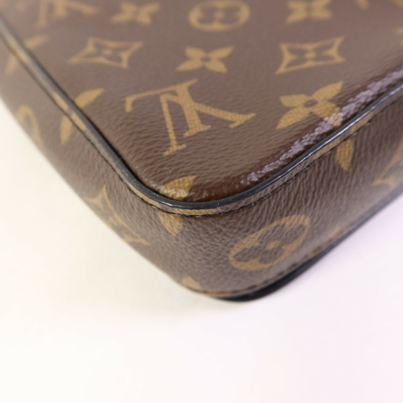 LOUIS VUITTON Monogram Macassar S-Lock肩背袋-14