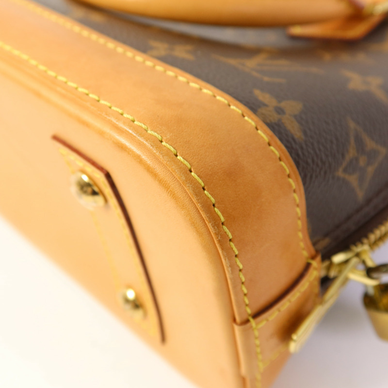 LOUIS VUITTON Monogram Alma BB金扣手挽肩背兩用袋-19