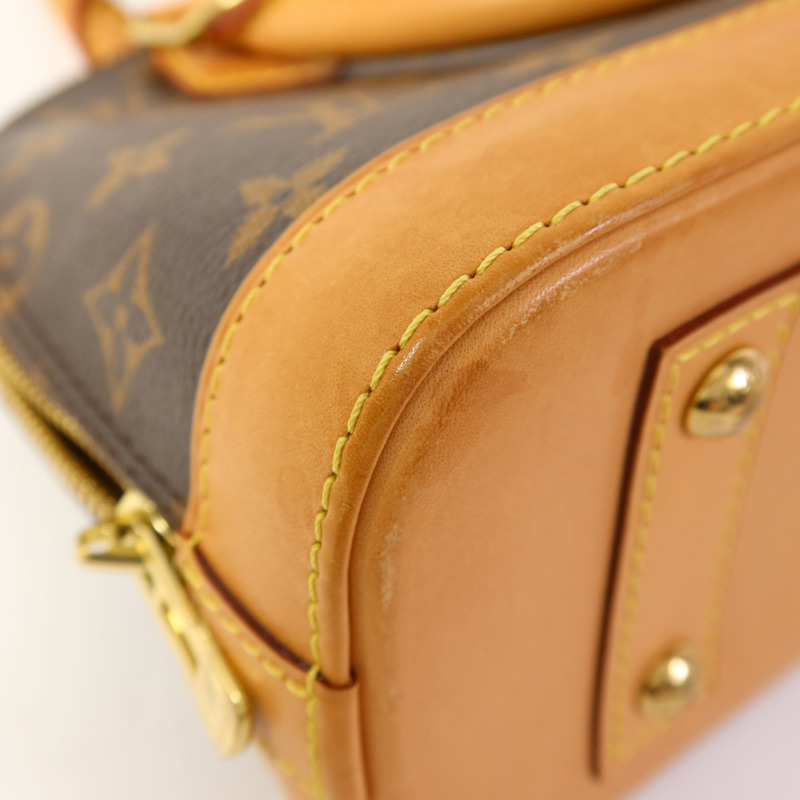 LOUIS VUITTON Monogram Alma BB金扣手挽肩背兩用袋-20