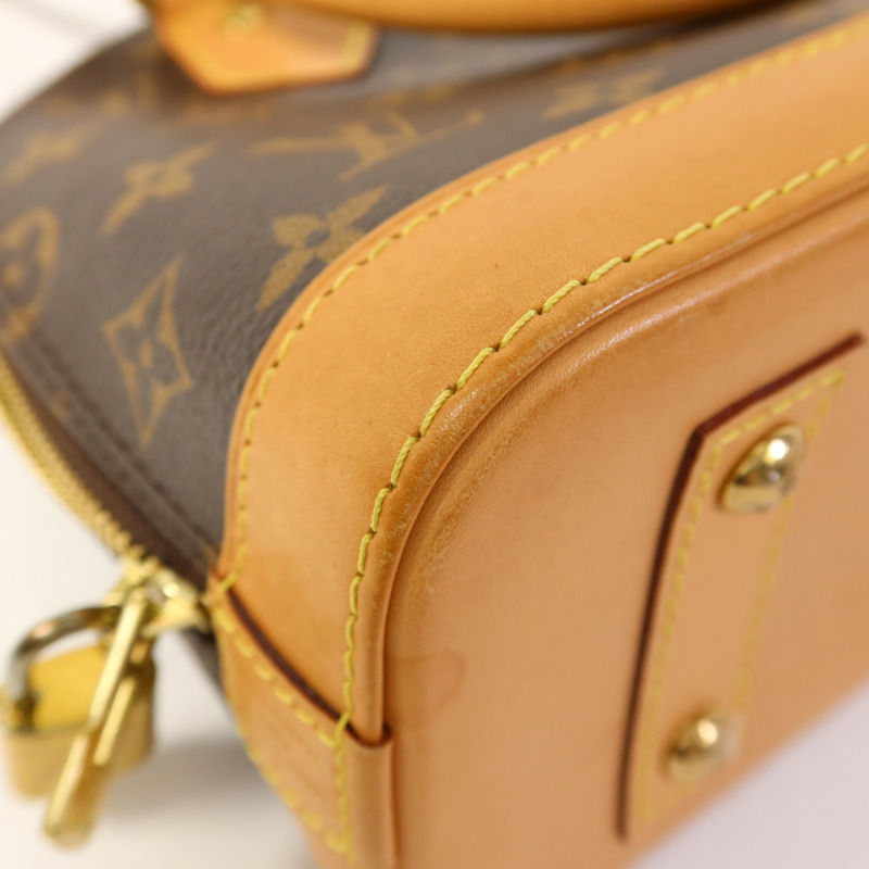 LOUIS VUITTON Monogram Alma BB金扣手挽肩背兩用袋-22