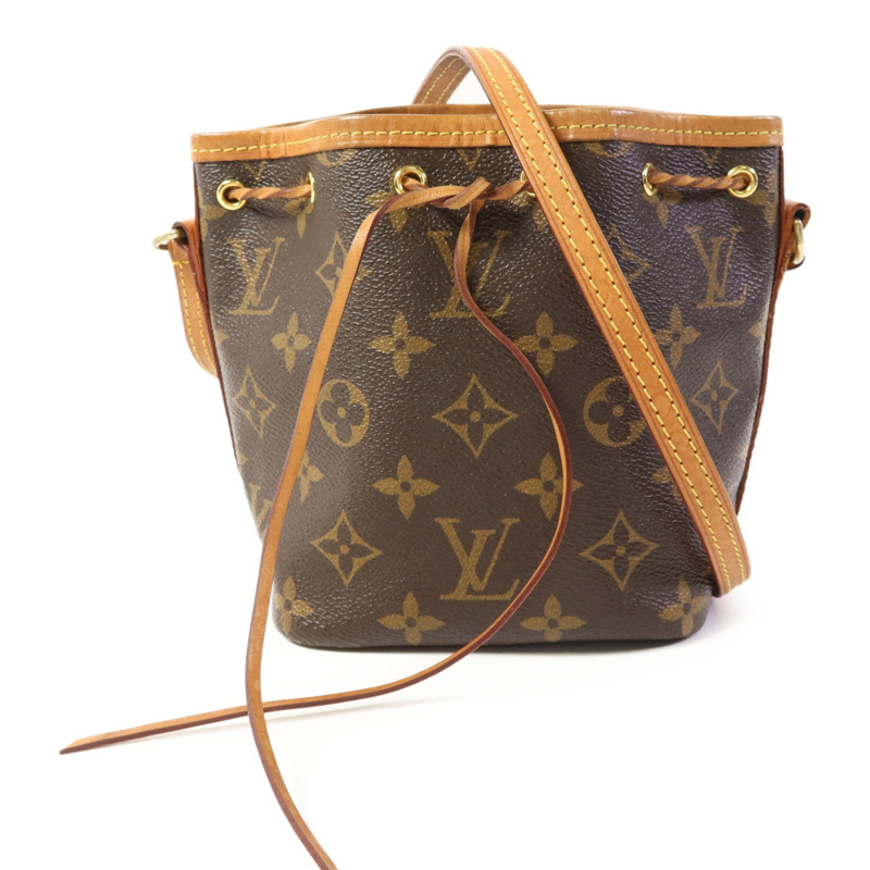 LOUIS VUITTON Monogram Nano Noe金扣肩背袋-0