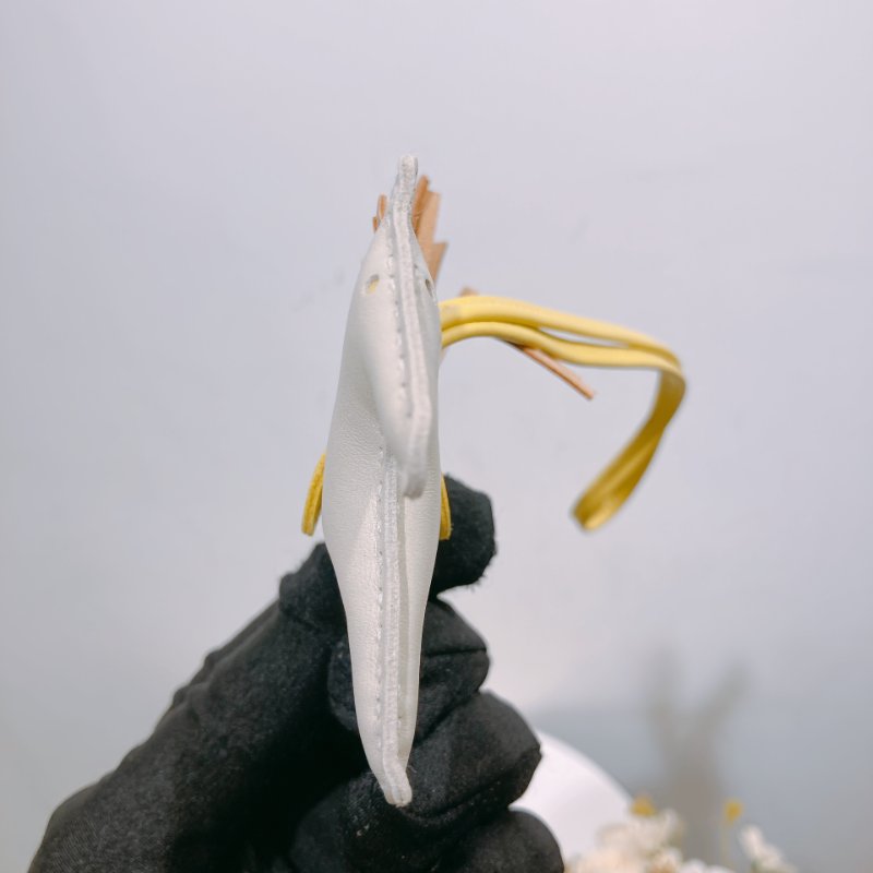 TW4523 Hermes 愛馬仕 馬仔掛件 小皮具Rodeo Charm PM Craie/Chain Agnea-2