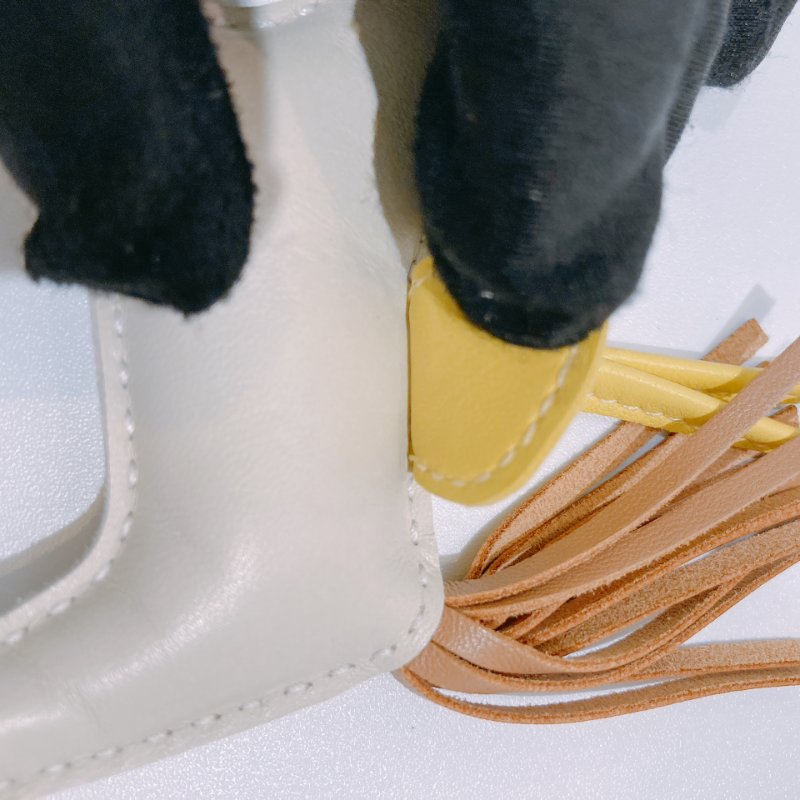 TW4523 Hermes 愛馬仕 馬仔掛件 小皮具Rodeo Charm PM Craie/Chain Agnea-11