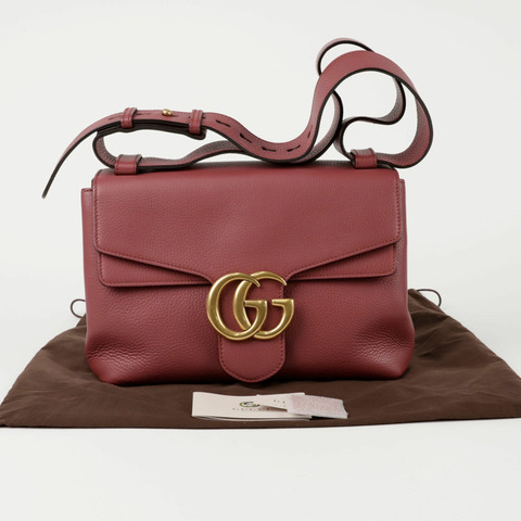 GUCCI 401173 GG Marmont翻蓋肩背包