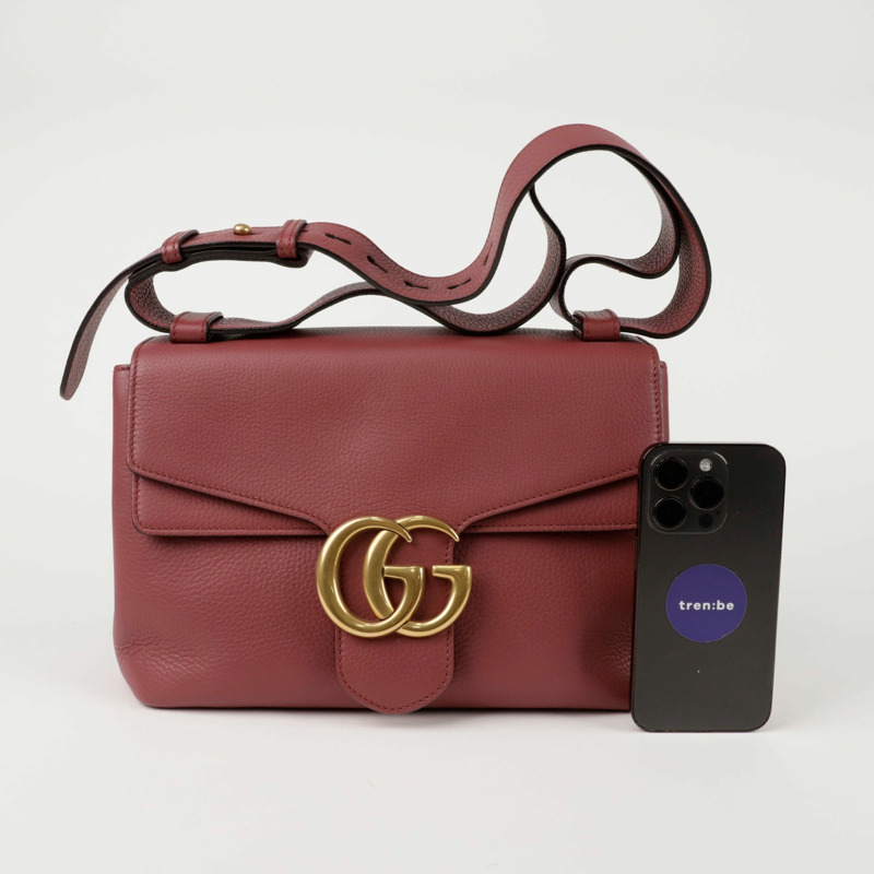 【包稅】GUCCI 401173 GG Marmont翻蓋肩背包-10