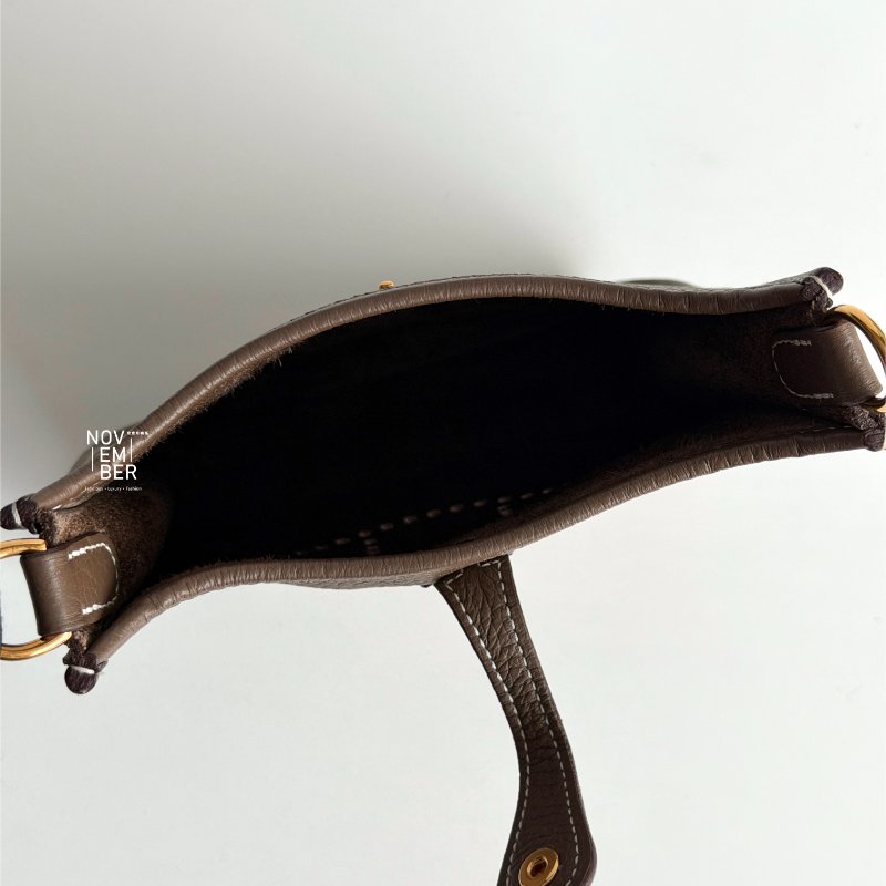 99新🆕 Hermès 愛馬仕 Evelyne Mini 大象灰金釦 一代-3