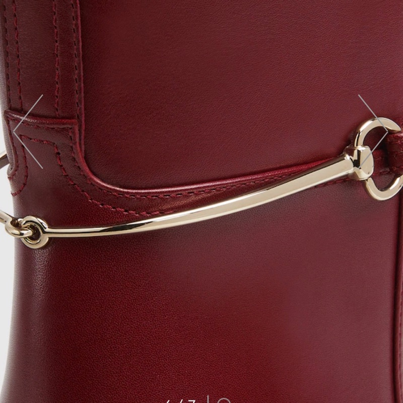 Gucci最新款台灣唯一39號全真皮歐洲古典紅-2