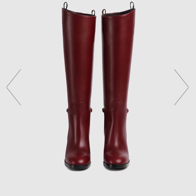 Gucci最新款台灣唯一39號全真皮歐洲古典紅-4