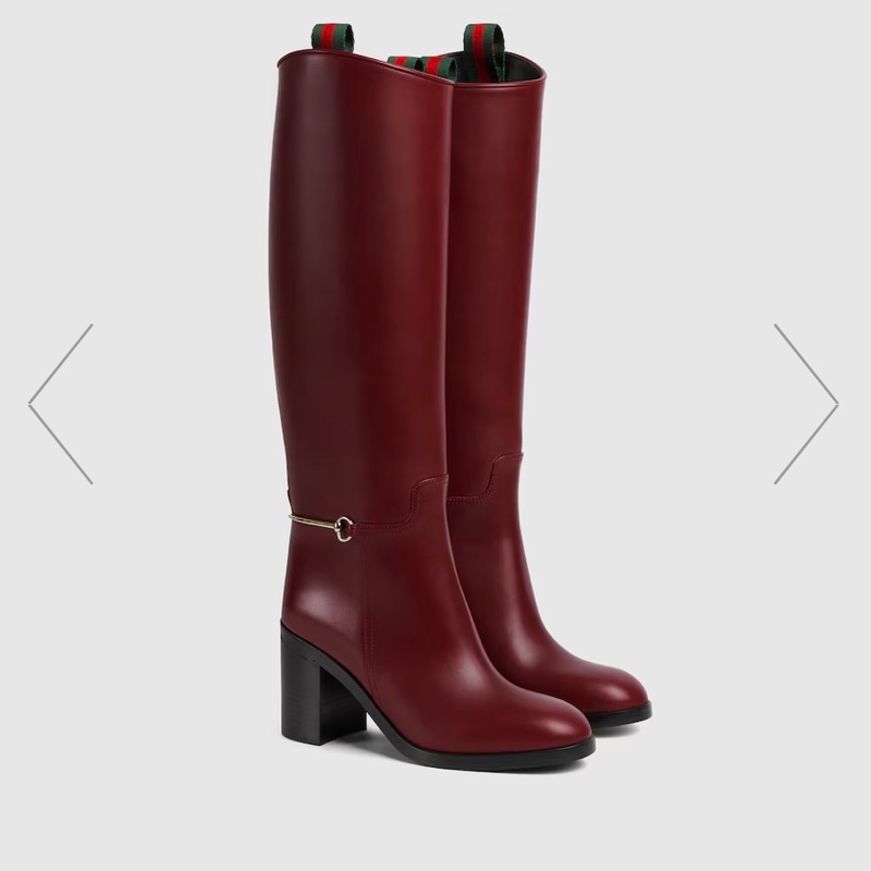 Gucci最新款台灣唯一39號全真皮歐洲古典紅-5