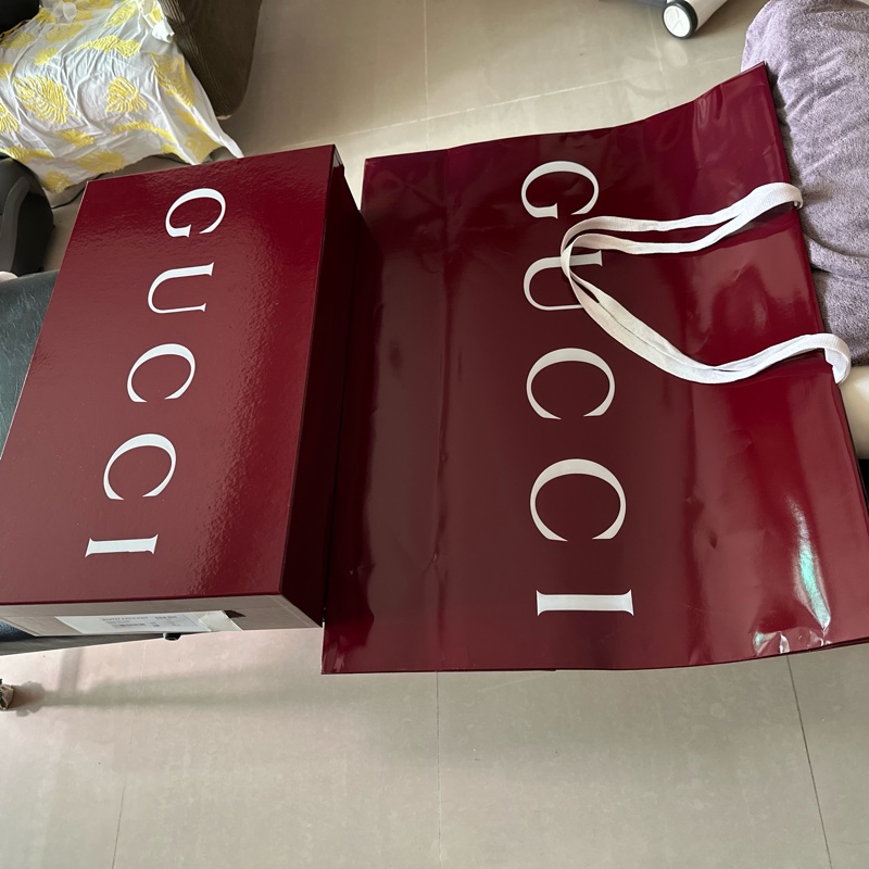 Gucci最新款台灣唯一39號全真皮歐洲古典紅-11